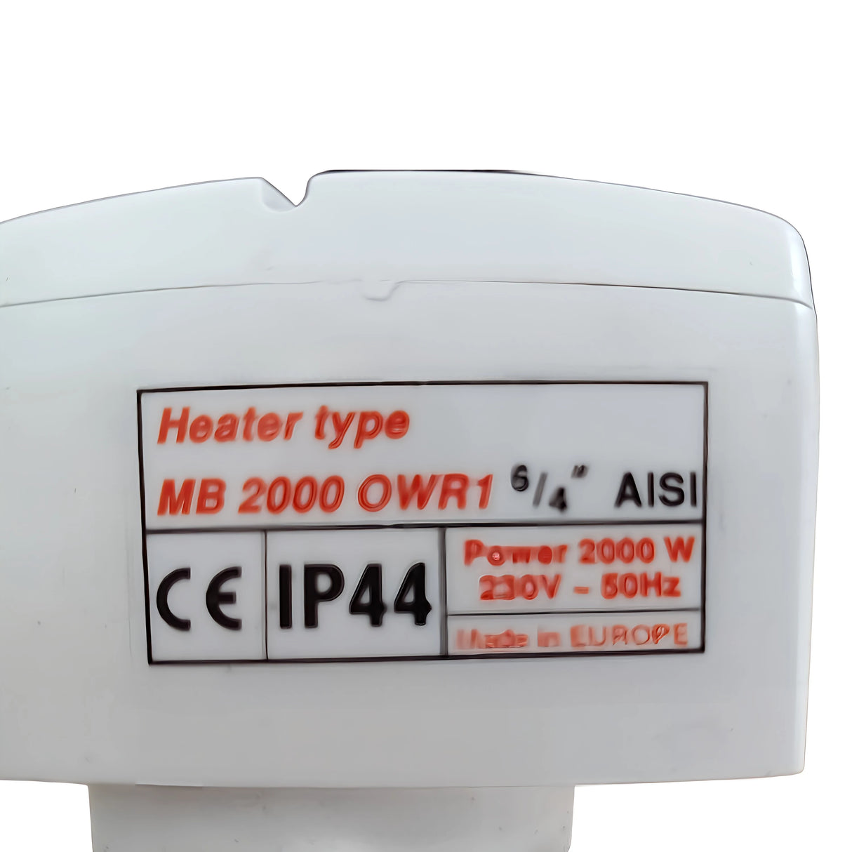 Élément chauffant électrique pour stockage d'eau potable et domestique 2 kW/230 V