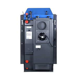 Blaue und graue Industrieofenboiler für Holz und Kohle im Produkt Kohlekessel Atmos KC45S