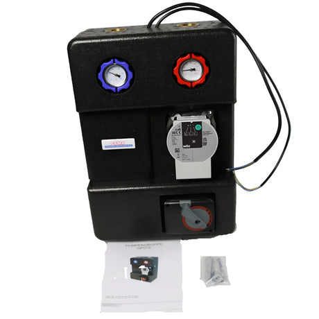 GEMA Pumpengruppe DN25 mit  Dreiwege-Mischventil.