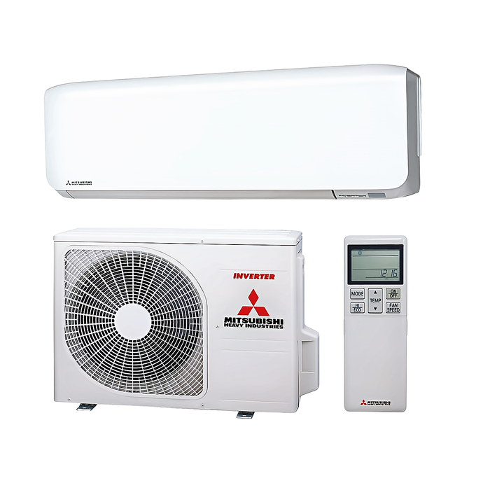 Mitsubishi Klimaanlage SRK 25 ZS-W mit Außen- und Inneneinheit ❄️, energieeffizient und komfortabel für jeden Raum! 🏠