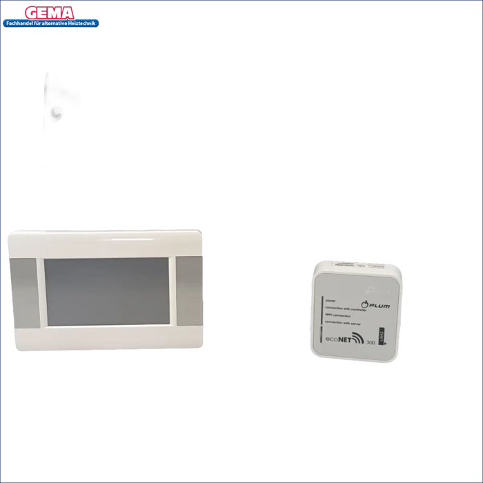 Schwarz Kontrollkasten mit Thermostat und WLAN-Modul für Gema Control 920
