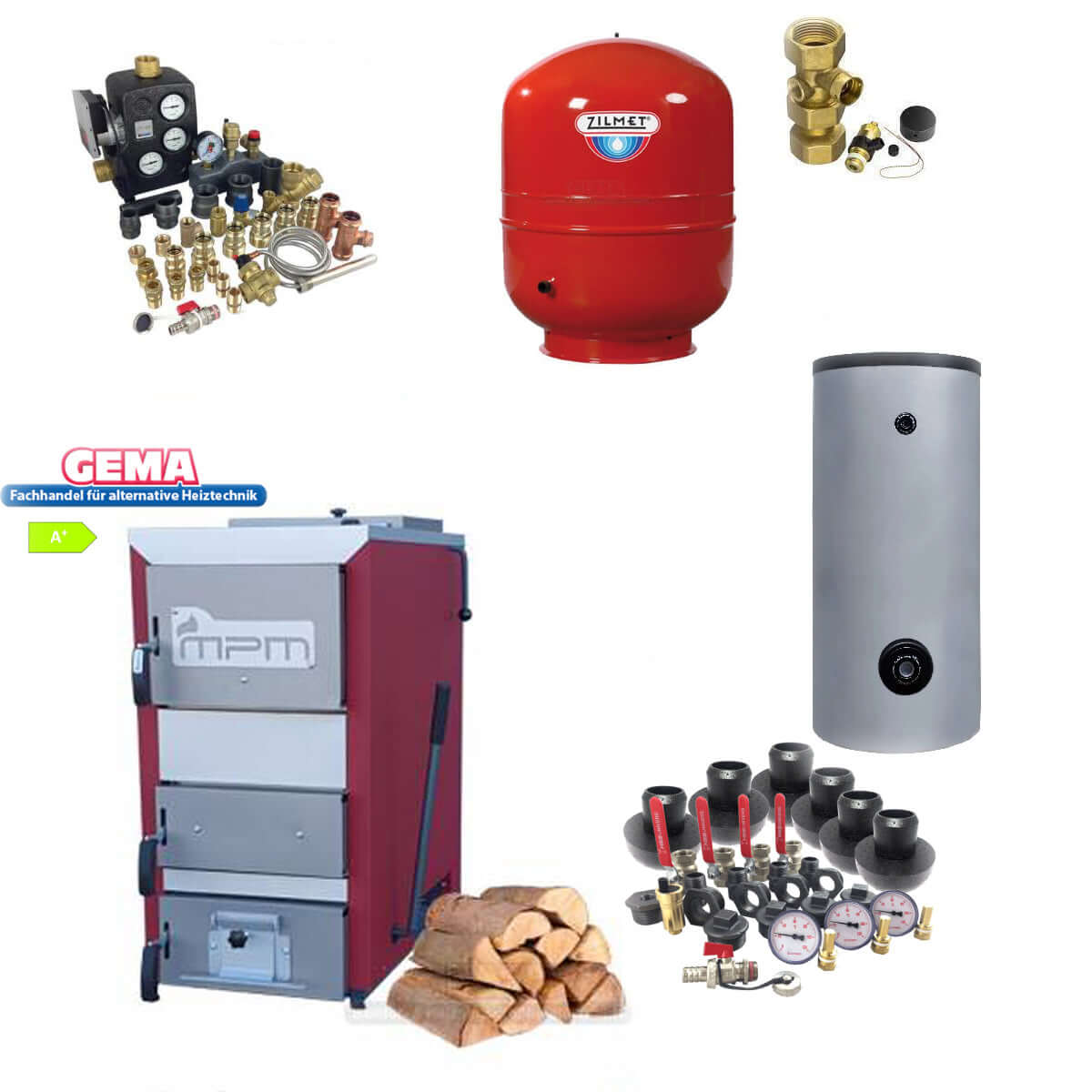 🌡️ Heizungspakete mit Hygienespeicher, inklusive 🔥 Kamin, Zubehör und 🍂 Holz. Ideal für Ihr individuelles Angebot!