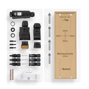 Solarpanel-Installation Kit für 8 kWp PV-Anlage mit Huawei Sun2000-8KTL-M1, Hybrid Wechselrichter und Solar Kabel 6mm²
