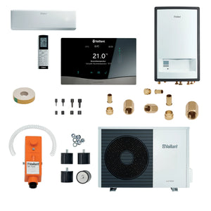 Bild der Vaillant Wärmepumpe Plus Klima arotherm Split mit Vaillant Hydraulikstation VWL