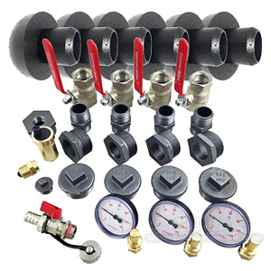 Plumbing manifold with valves and fittings für Thermoflux Pelling 35/150 liter Pufferspeicher