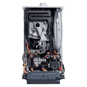Open-Faced Gastherme Vaillant Brennwert ecotec plus mit Kupferrohren für effiziente Heizung