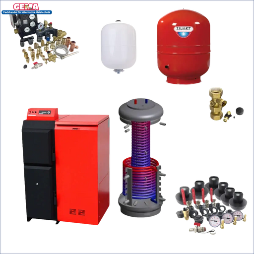 Heating system components of Thermoflux Pelling 25/135 mit Hygienespeicher mit 2 WT