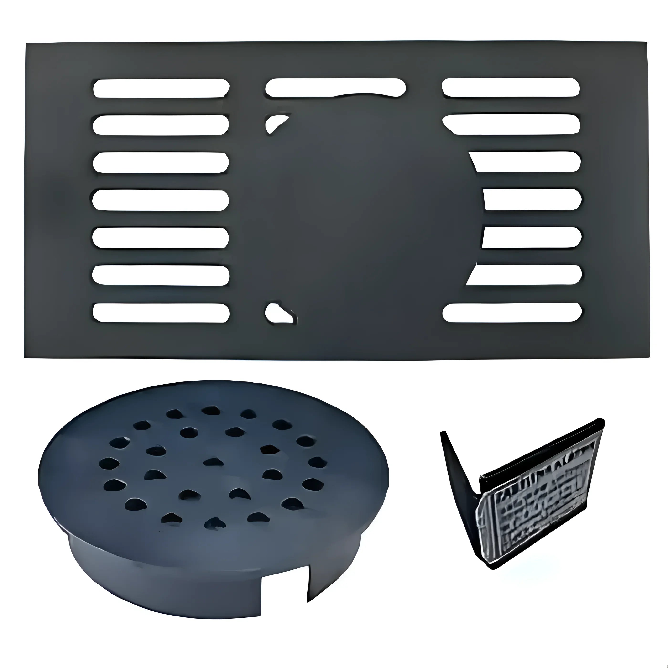 Schwarzer Metallablaufdeckel für Pelletkessel Thermoflux mit Hygienespeicher und Liter Anschluss Paket