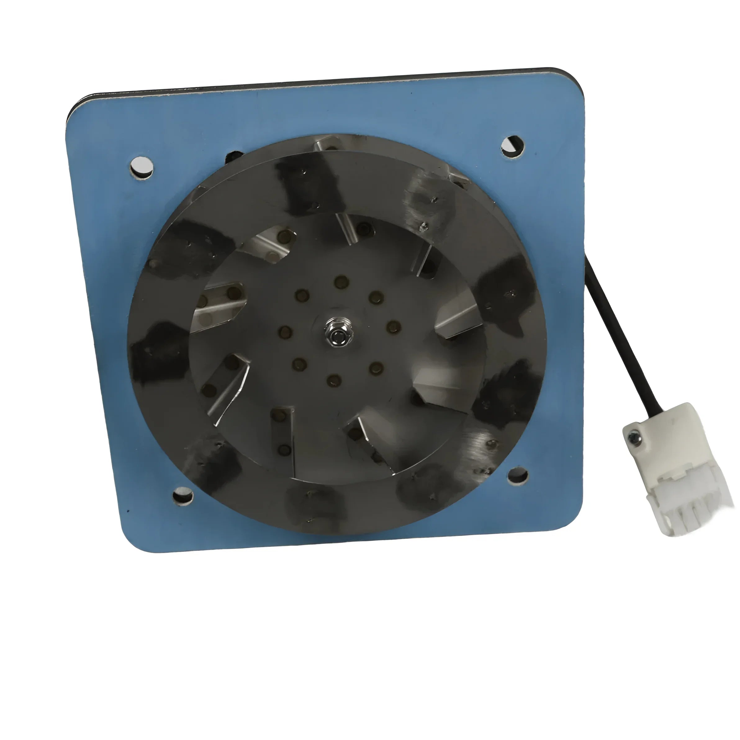 Attack Lüfterrad für Holz- und Pelletöfen 🔥 komplett mit Metallplatte und Motor ⚙️, ideal für effiziente Wärme.