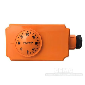 Orange Regelthermostat inkl mit Dail für automatische Temperaturregelung 0°C-90°C
