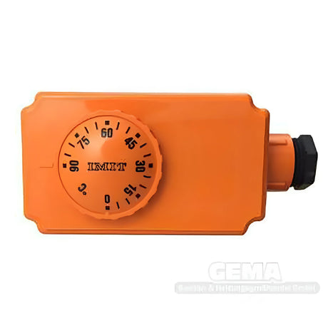Regelthermostat inkl Tauchhülse für automatische Temperaturregelung 0°C-90°C.