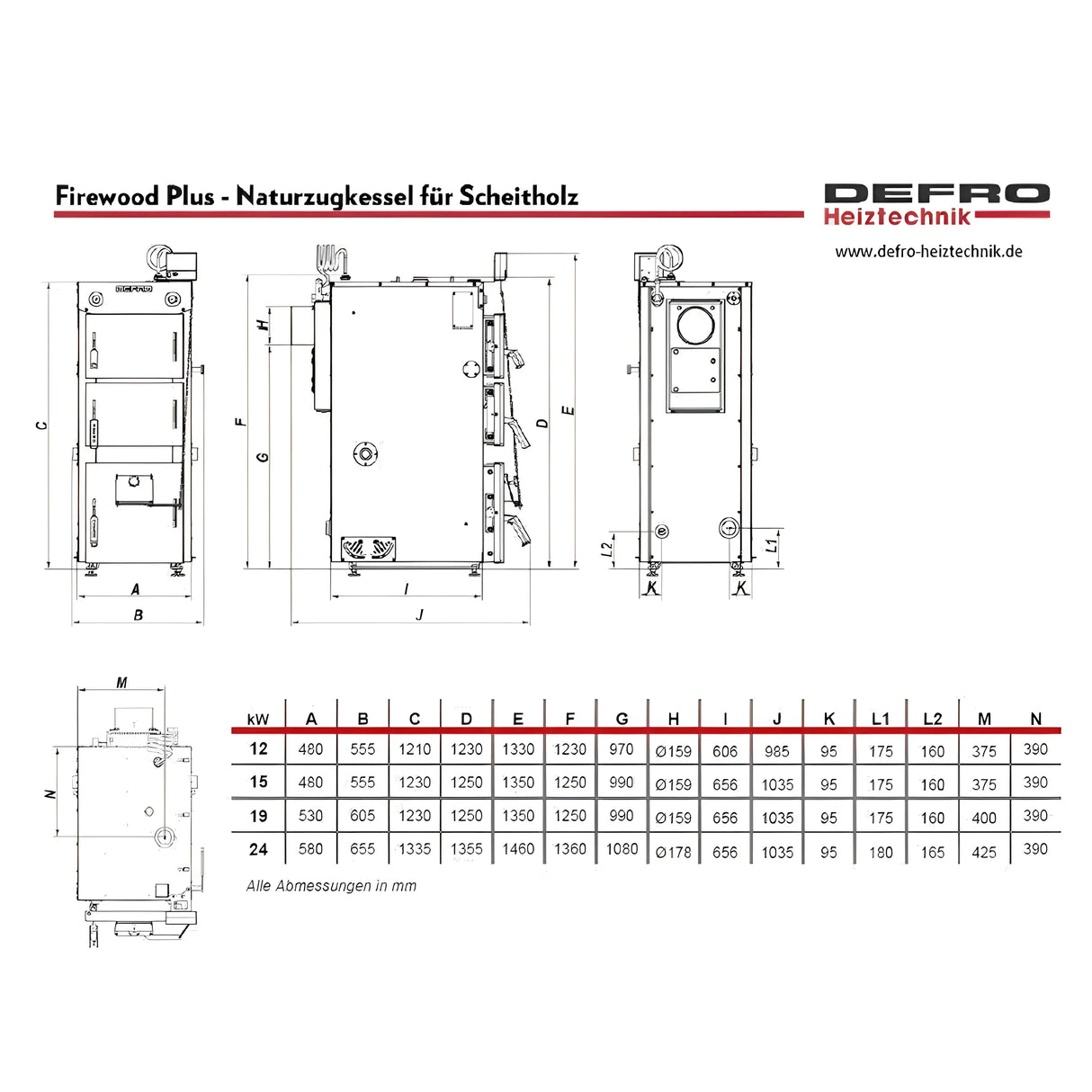 Defro Firewood Plus 12 kW Scheitholzkessel – effizienter Holzvergaser 🔥.