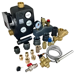 Komplettpaket mit Pumpen, Ventilen und Rohren für Heizungsanlagen 🔧💧️. Hochwertige Komponenten & Zubehör.