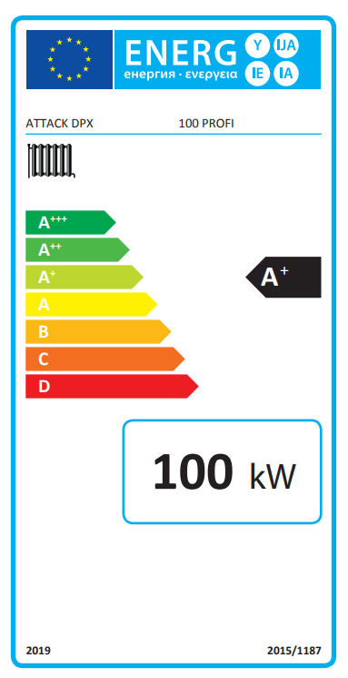 Holzvergaserkessel Attack DPX 100 Profi 100 kW na szczapy drewna