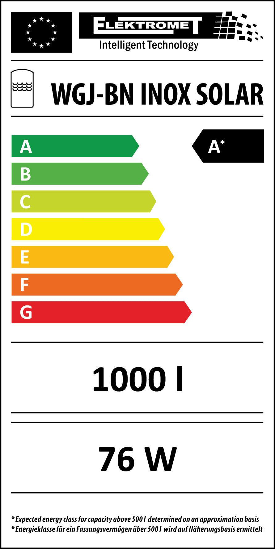 Tanque de almacenamiento de higiene con registro solar & Aislamiento A