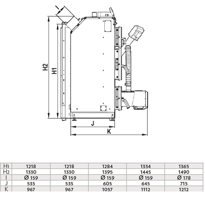 Pelletkessel Defro Komfort Ekopell 25 kW