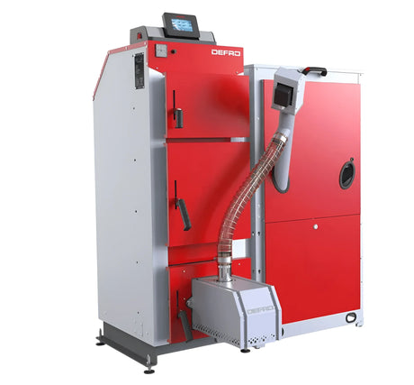 Defro Komfort Ekopell 14 kW Kombikessel mit moderner Holztechnik.