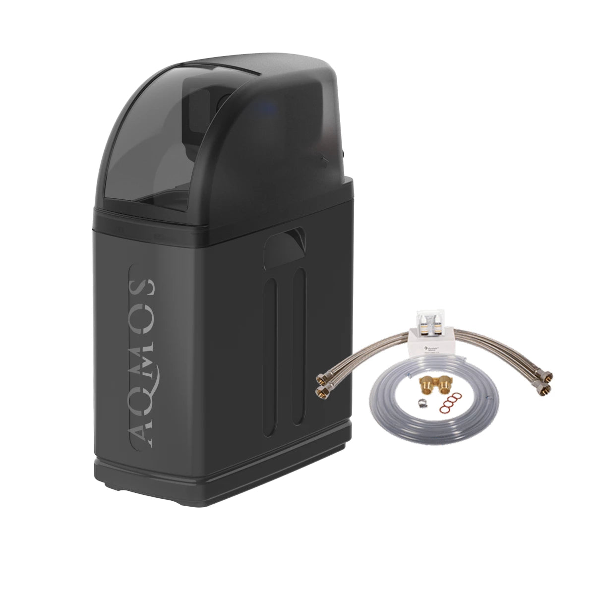 Aqmos Zmiękczacz wody R2D2-32 BLACK EDITION z zestawem przyłączeniowym 1"