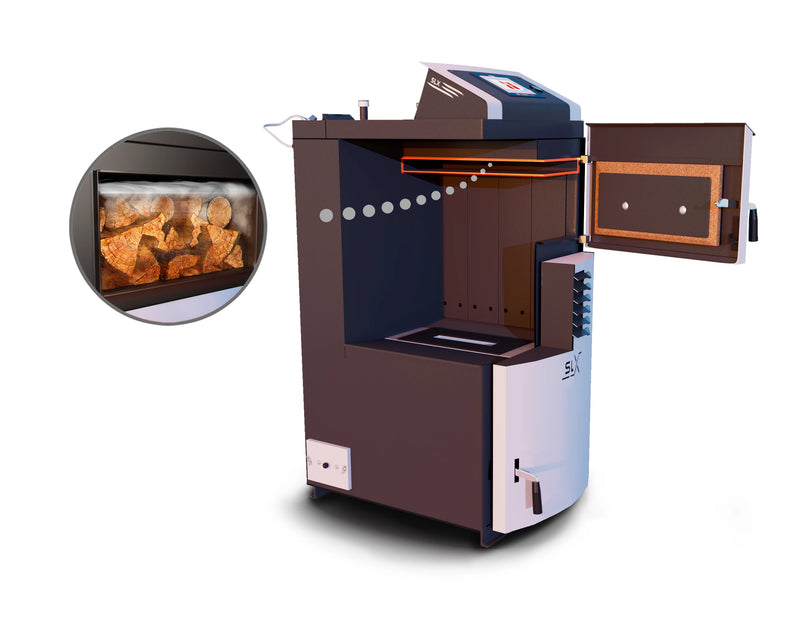 Kocioł zgazujący drewno Attack SLX 35 Lambda Touch 35 kW