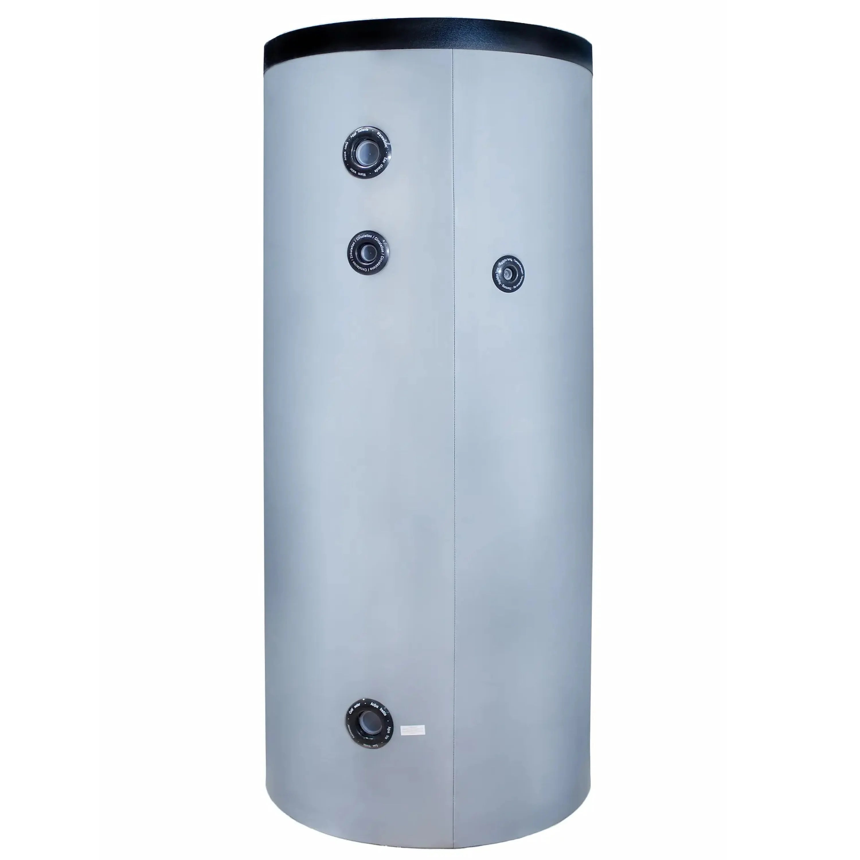 Stehender Warmwasserspeicher Sunex Fish S8 X aus S235JR mit Anschlussports