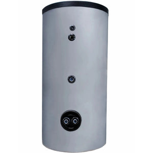 Stehender Warmwasserspeicher Sunex Fish S8 X aus S235JR, zylindrisch mit Anschlussports