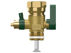 Brassener Thermoflux Pelletspeicher mit Hygienespeicher und grünen Akzenten