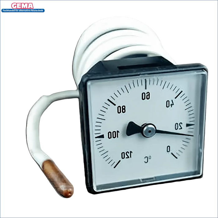 Quadratisches Thermometer mit spiralförmigem Sonden für den Heizkessel Defro DS