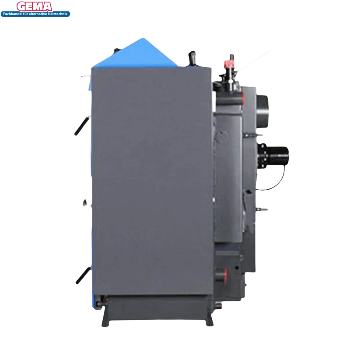 Graue und blaue solid fuel boiler Atmos KC25S Kohlekessel für Brennstoff Kohle