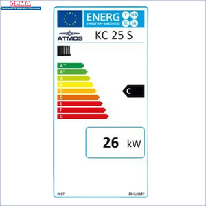 Energieeffizienzlabel für Atmos KC25S Kohlekessel atmos kc25s mit Brennstoff Kohle