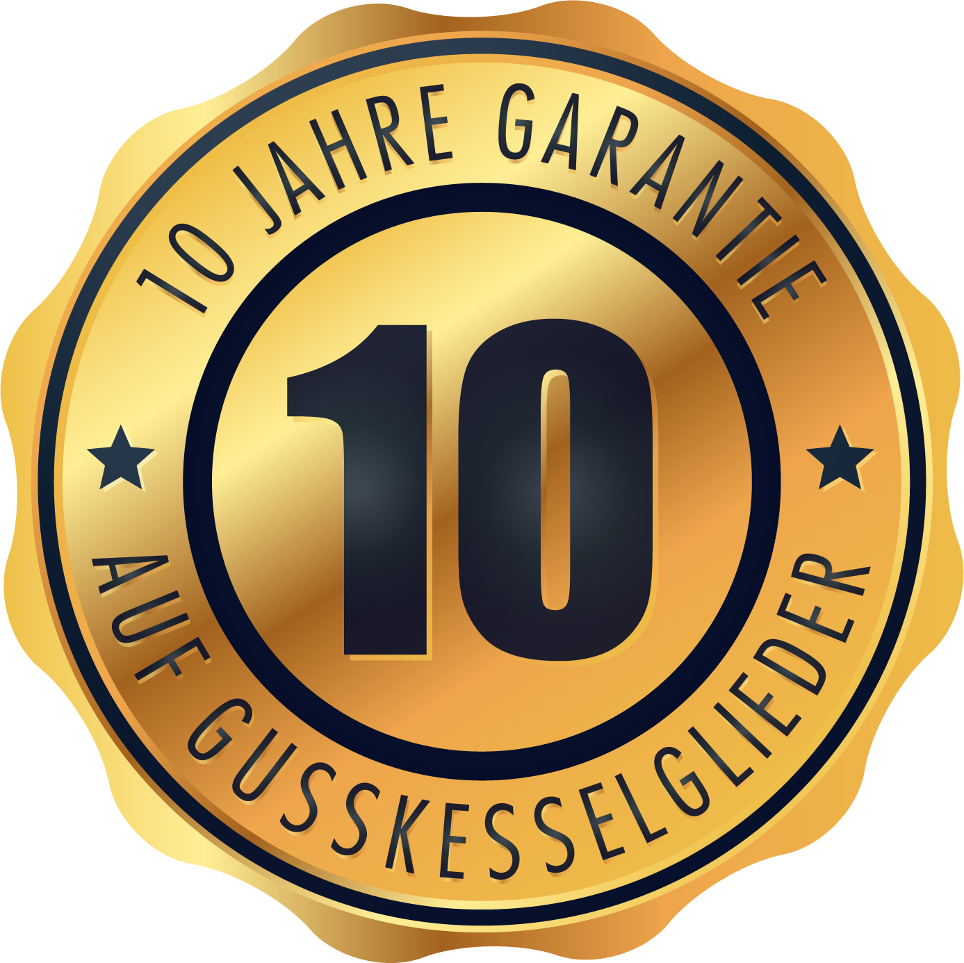 10 Jahre Garantie 🛡️ auf Gusskesselglieder – höchste Qualität für langanhaltende Leistung!