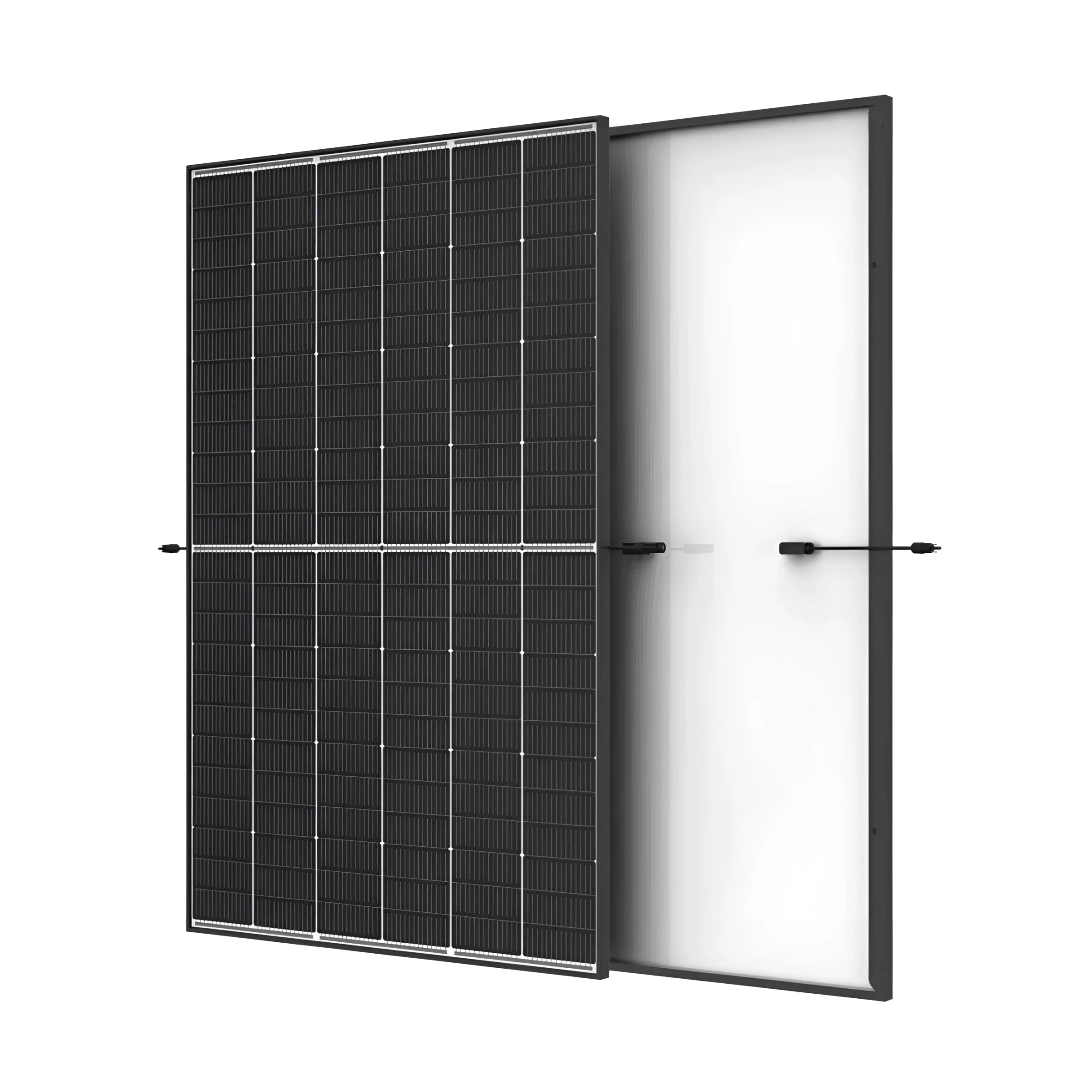 Solarpanel mit bifacial Design für 8 kWp PV-Anlage, hybrid Wechselrichter, Huawei Sun2000-8KTL-M1