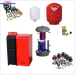Bild der Heizsystemkomponenten des Thermoflux Pelling 25/75 plus Hygienespeicher mit 1 WT