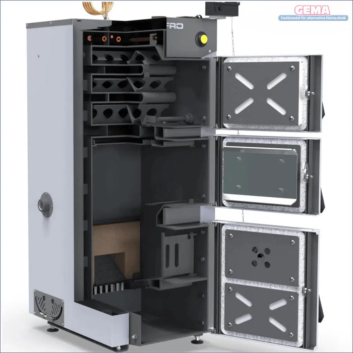 Offener mehrstufiger Festbrennstoffkessel Defro Firewood Plus 12 kW mit Vergasersystem