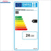 Energy efficiency label for Defro Firewood Plus 24 kW with ratings from A+++ to D and CE compliance.