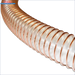 Flexible transparente Schlauch mit kupferfarbener Verstärkung für DEFRO Pelletschlauch