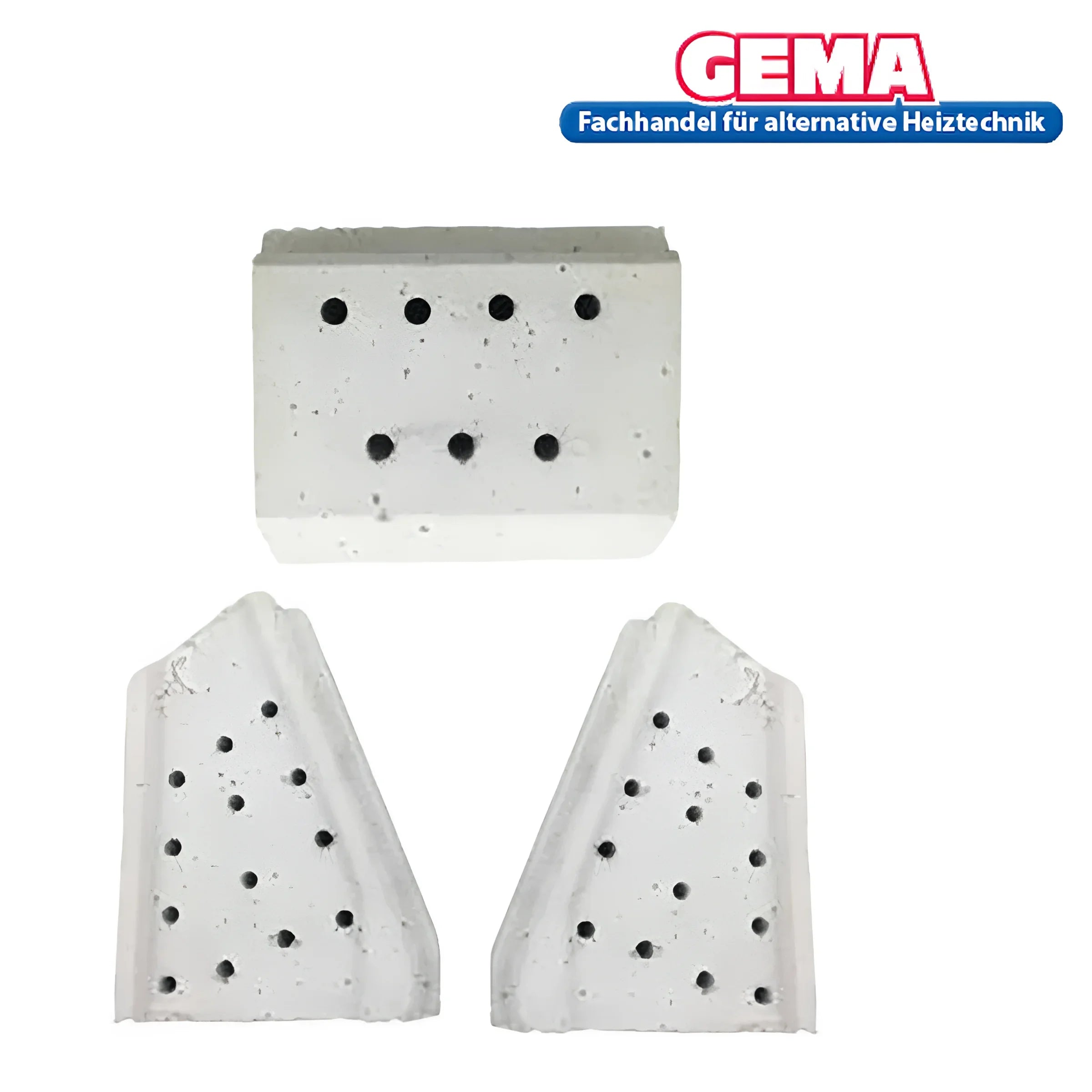 Poröse Betonblöcke für Pelletbrenner Ecofire E+ und ES+ als Boiler-Zubehör