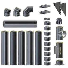 Edelstahlschornstein - doppelwandig - GEMA Shop