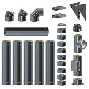 Edelstahlschornstein - doppelwandig - GEMA Shop