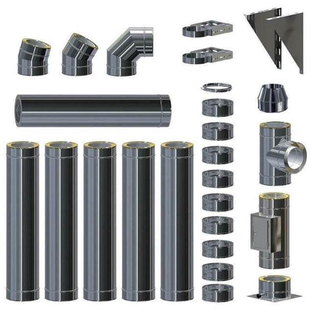 Edelstahlschornstein - doppelwandig - GEMA Shop