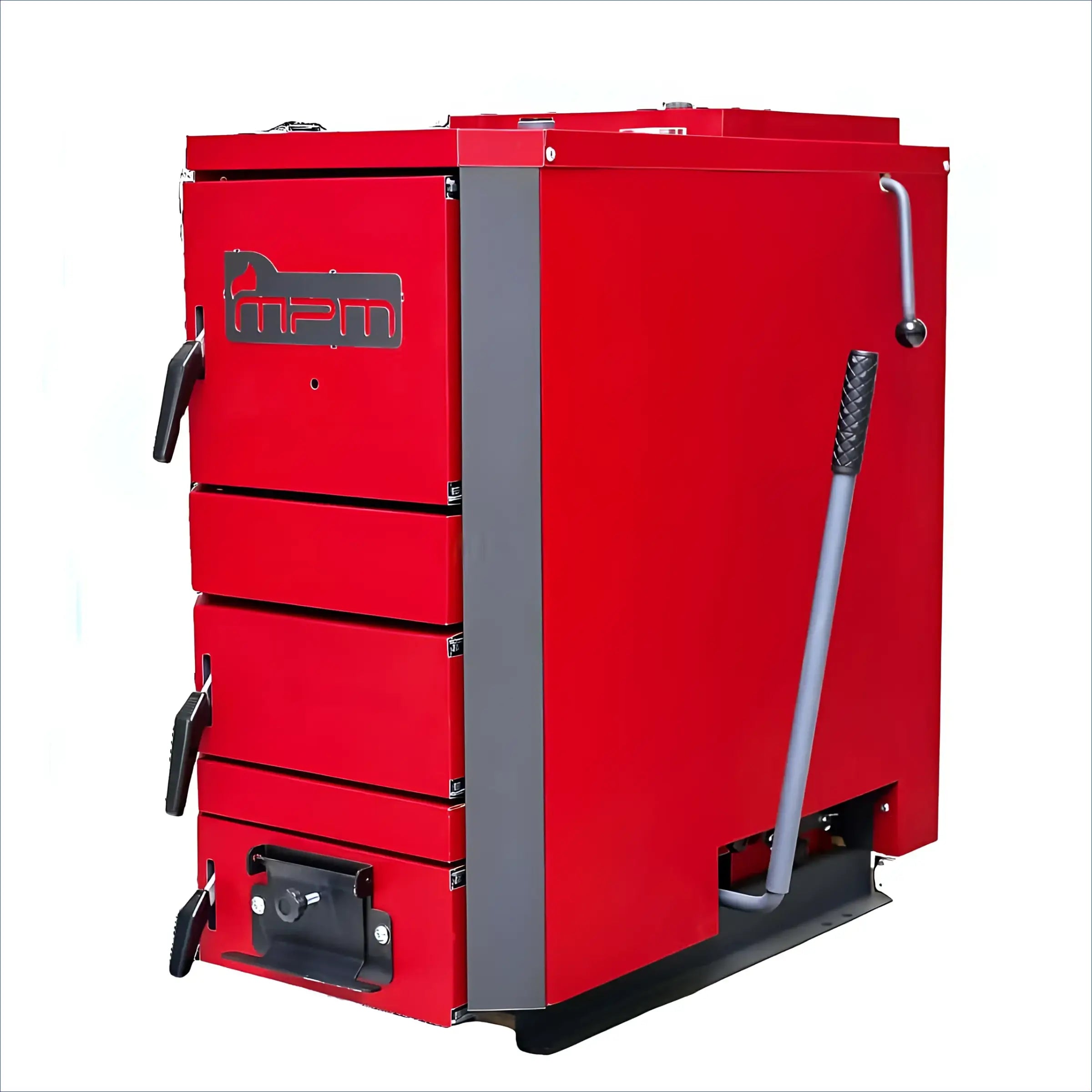 Roter Festbrennstoffkessel MPM Wood Plus 10 kW Holzvergaser für effiziente Wärme