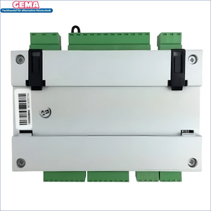 Elektronische Steuerungsmodul mit grünen Anschlüssen für Gema Control, kompatibel mit Plum Ecomax 850i und CT4-Fühler Integration