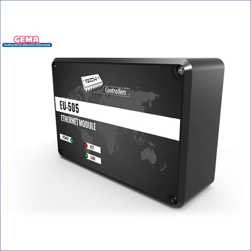 Schwarzes Ethernetmodul für Master/Tech Steuergeräte mit RS-Schnittstelle