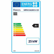 GEMA Shop Energieeffizienzlabel A+ für den MPM Caldo S-I 25 kW Holzvergaserkessel