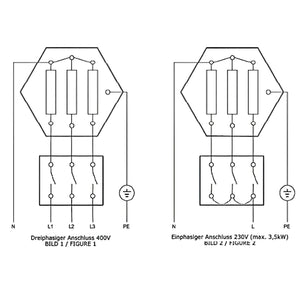 Heizstab Heizpatrone 9 kW AG 1 ½“ mit Isoliertrennung Notheizung - GEMA Shop