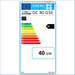 Energieeffizienz-Label am Holzvergaser Atmos GSE 40 kW Heizkessel für effiziente Wärme