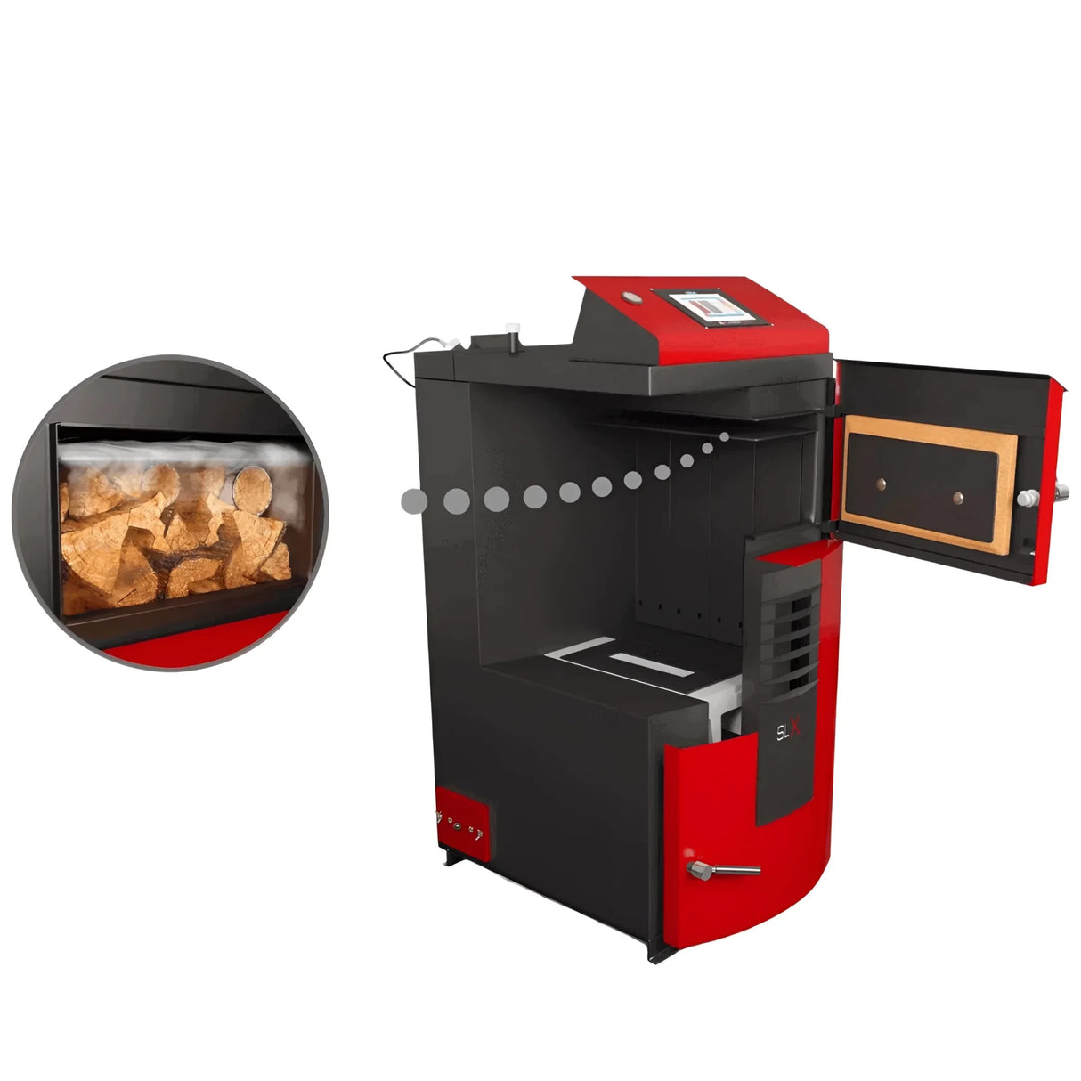 Holzvergaserkessel Attack SLX Profi 50 kW – Effizient & Modern - GEMA Shop
