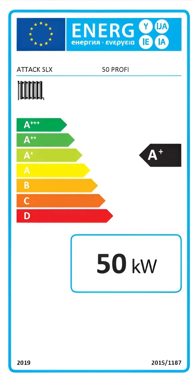 Holzvergaserkessel Attack SLX Profi 50 kW – Effizient & Modern - GEMA Shop