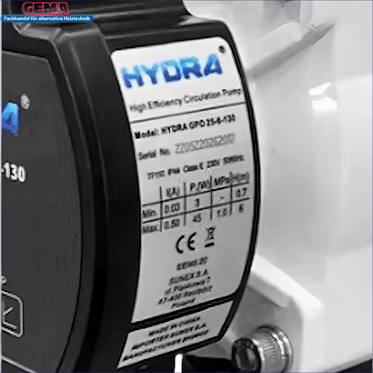 Hydra GPO energiesparende Pumpe mit hohem Wirkungsgrad für effiziente Zirkulation
