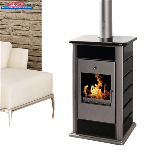 Brennender Holzofen Wasserführend Alicante von Schmitzker 14,5 kW, energieeffizient