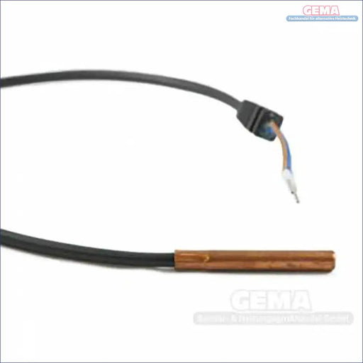 Schwarzes Kabel mit freiliegendem Kupfersensor für Irleh Plus Heizkessel